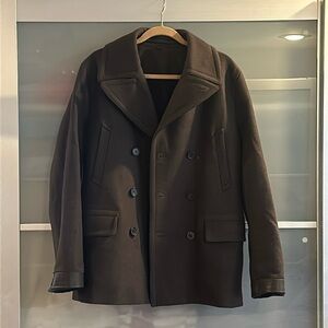 Men’s All Saints Peacoat_Size Large